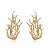 Brinco com zirconia cristal banho em ouro 18k - Imagem 1