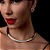 Brinco de base com zirconia cristal banho em ouro 18k - Imagem 3