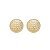 Brinco de base com zirconia cristal banho em ouro 18k - Imagem 1