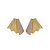 Brinco com zirconia cristal banho em ouro 18k - Imagem 1