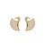 Brinco com zirconia cristal banho em ouro 18k - Imagem 1
