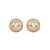 Brinco de base com zirconia cristal banho em ouro 18k - Imagem 1