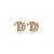 Brinco de argola com zirconia cristal banho em ouro 18k - Imagem 1