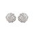 Brinco de base com zirconia cristal banho em rodio branco - Imagem 1