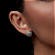 Brinco de base com zirconia cristal banho em rodio branco - Imagem 2