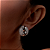 Brinco de base com zirconia cristal banho em rodio branco - Imagem 2