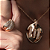Colar de corrente com pingente cravejado de zirconia cristal banho em ouro 18k - Imagem 2