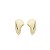 Conjunto de brinco e colar liso banho em ouro 18k - Imagem 2