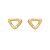 Conjunto de brinco e colar liso banho em ouro 18k - Imagem 3