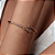 Conjunto de pulseira e anel cravejado de zirconia cristal banho em ouro 18k - Imagem 6