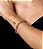 Pulseira cravejada com zirconia cristal banho em ouro 18k - Imagem 1