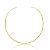 Aro dourado liso banho em ouro 18k - Imagem 1