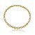 Colar de corrente cravejado com zirconia cristal banho em ouro 18k - Imagem 1