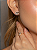 Conjunto de brinco e anel esmaltado com detalhes em zircônia cristal banho em ouro 18k - Imagem 2