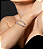 Pulseira cravejada com zirconia cristal banho em ouro 18k - Imagem 1