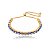 Pulseira esmaltada olho grego banho em ouro 18k - Imagem 1