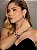 Conjunto luxo borboleta de brinco e bracelete com zircônia pink banho em ouro 18k - Imagem 3