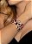 Conjunto luxo borboleta de brinco e bracelete com zircônia pink banho em ouro 18k - Imagem 2