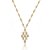 Conjunto de brinco e colar de luxo com zirconia cristal banho em ouro 18k - Imagem 4