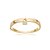 Conjunto de pulseira e anel cravejado com zirconia cristal banho em ouro 18k - Imagem 4