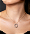 Colar cravejado de zirconia cristal banho em ouro 18k - Imagem 2