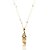 Colar com pingente esmaltado banho em ouro 18k - Imagem 1