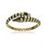 Conjunto de pulseira e anel cravejado de zirconia onix banho em ouro 18k - Imagem 3