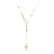 Colar com pingente cravejado de zirconia cristal banho em ouro 18k - Imagem 1
