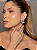 Conjunto flor de brinco e anel cravejado de zircônia pink banho em ouro 18k - Imagem 3
