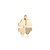 Pingente cravejado de zirconia cristal banho em ouro 18k - Imagem 1