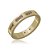 Anel dourado com zirconia pink banho em ouro 18k - Imagem 2