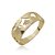 Anel dourado de estrela cravejado de zircônia cristal banho em ouro 18k - Imagem 1