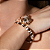 Conjunto de brinco e bracelete esmaltado banho em ouro 18k - Imagem 3