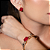 Conjunto de brinco e bracelete cravejado de zirconia e pedra fusion banho em ouro 18k - Imagem 3
