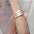 Bracelete Liso em Banho Ouro 18K - Imagem 4