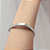 Bracelete Liso Banho em Ródio Branco - Imagem 2