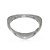 Bracelete Liso Banho em Ródio Branco - Imagem 1