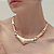Colar de Aro Acetinado em Banho Ouro 18K - Imagem 3