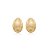 Brinco Liso Acetinado Banho Ouro 18K - Imagem 1