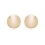 Brinco de base dourado liso banho em ouro 18K - Imagem 1