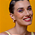 Brinco dourado liso acetinado banho em ouro 18K - Imagem 2
