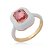 Conjunto de brinco e anel esmaltado com zirconia banho em Ouro 18K - Imagem 3