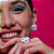 Conjunto de brinco e anel esmaltado com zirconia banho em Ouro 18K - Imagem 2