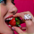 Conjunto de brinco e anel esmaltado com zirconia banho em Ouro 18K - Imagem 5