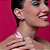Conjunto de brinco e anel esmaltado com zirconia banho em Ouro 18K - Imagem 2