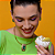 Conjunto de brinco e aro com zirconia banho em ouro 18K - Imagem 2