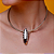 Conjunto de brinco e aro cravejado de zirconia banho em rodio branco - Imagem 3