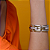Bracelete cravejado com zirconia banho em Ródio Branco - Imagem 1