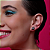 Brinco esmaltado com zirconia cristal banho em ouro 18k - Imagem 2