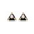 Brinco esmaltado com zirconia cristal banho em ouro 18k - Imagem 1